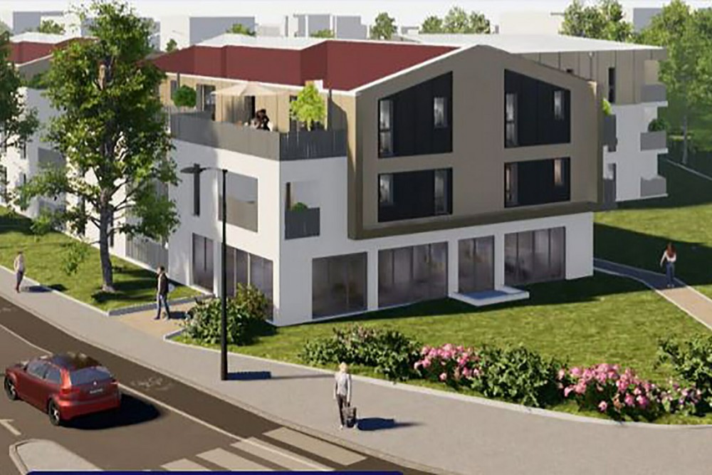 SAUTRON - UNE SURFACE DE BUREAUX AVEC UNE BELLE VISIBILITE AU PIED D'UN IMMEUBLE EN COURS DE CONSTRUCTION